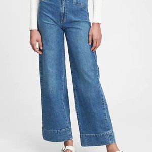 Gap wide leg sky high jeans.